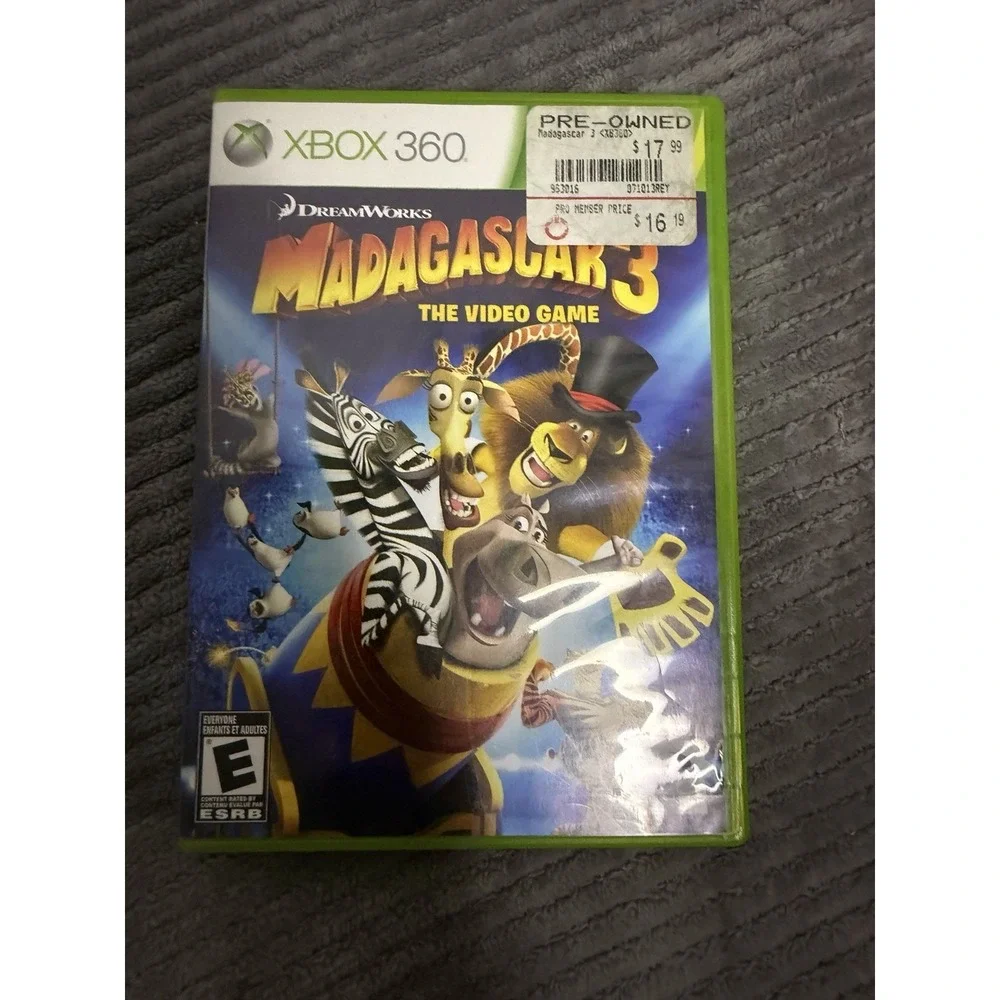 Madagascar 3 - The Video Game (Microsoft Xbox 360, 2012)
